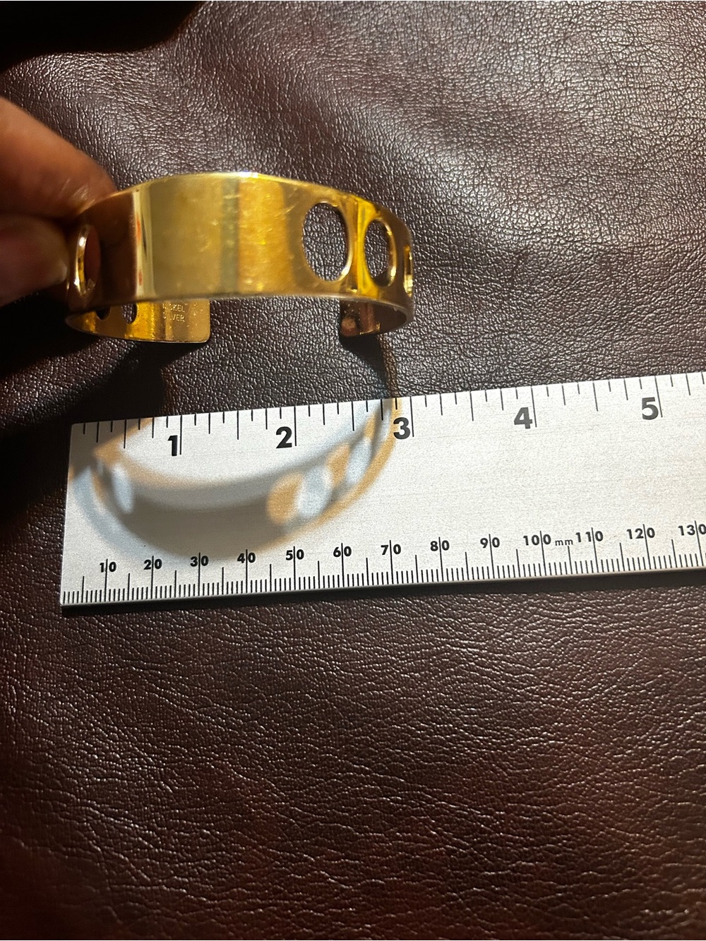 VINTAGE ESTATE SIGNED NICKEL SILVER CUFF 7.5" BRACELET!